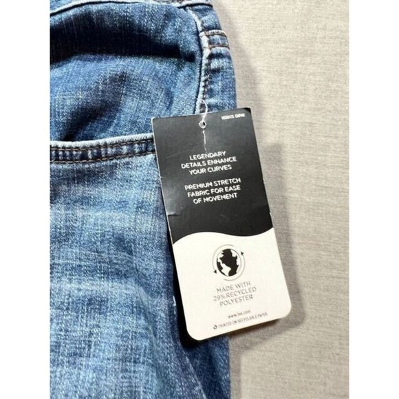 Lee Pants Capri Womens 24WM Blue Regular Fit Belted Pocketed Jeans Ladies. - Picture 4 of 14